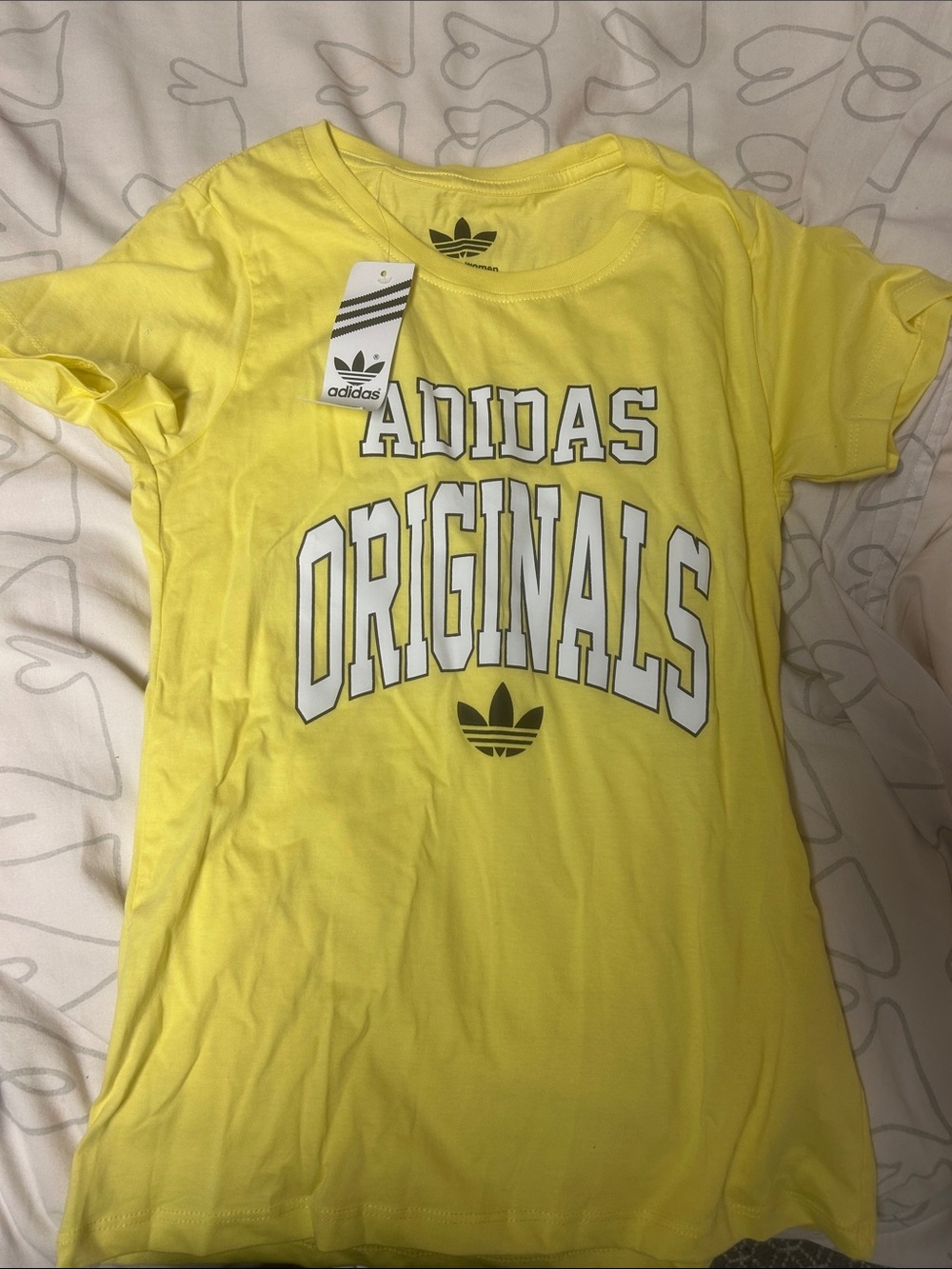 adidas Yellow Originals Graphic Tee for Kids
